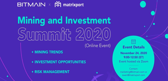 24 ноября состоится Mining and Investment Summit 2020